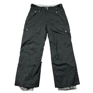 686 Pants Men Large Black Ski Snowboard Mannual Cargo Nylon Gorpcore